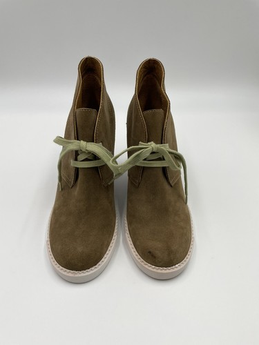 See by Chloe Lea Brown Suede Wedge Lace Up Sneaker Ankle Boot  Size US 11 / IT41 - Picture 1 of 13