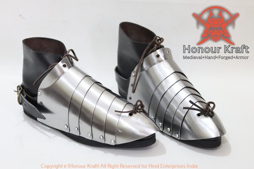 Historical Medieval Sabaton & Shoes Set | High-Quality Steel Armor for Combat - Picture 8 of 9