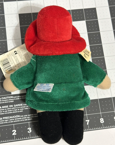 Eden Paddington Bear Green Jacket Plush Red Had Stuffed Animal W/ Tags - Picture 3 of 9