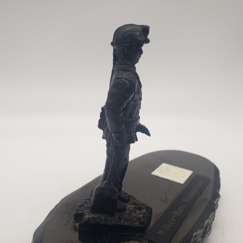 Anthracite Coal Miner Trophy Paperweight Wilkes-Barre Pennsylvania - As Is - Picture 6 of 19