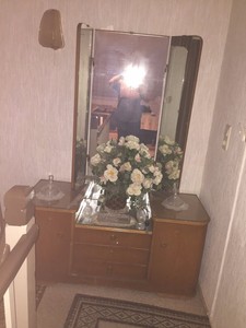 Schlafzimmer Spiegel Vitrine 50er Jahre Ankleide passend zu ... Schlafzimmer Spiegel Vitrine 50er Jahre Ankleide passend zu ...