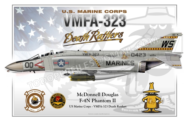 McDonnell Douglas - F-4N Phantom II -VMFA-323 Death Rattlers