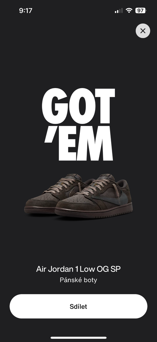 got em snkrs travis scott