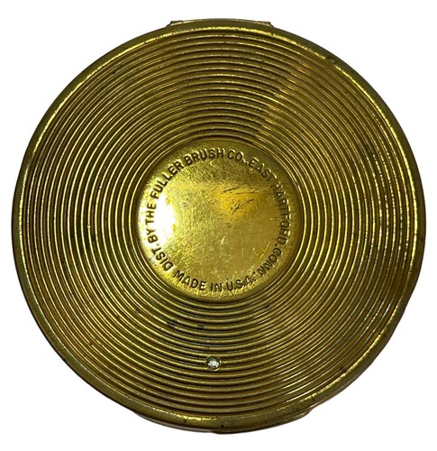 Vintage Fuller Brush Gold Compact Mirror Purse Travel Makeup Vanity Retro EUC - Picture 10 of 11