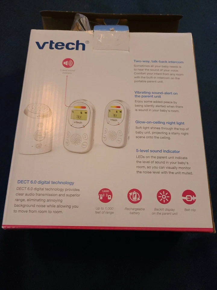 Monitor de audio digital vTech con 2 unidades para padres modelo TM8212-2   Foto 2 de 2