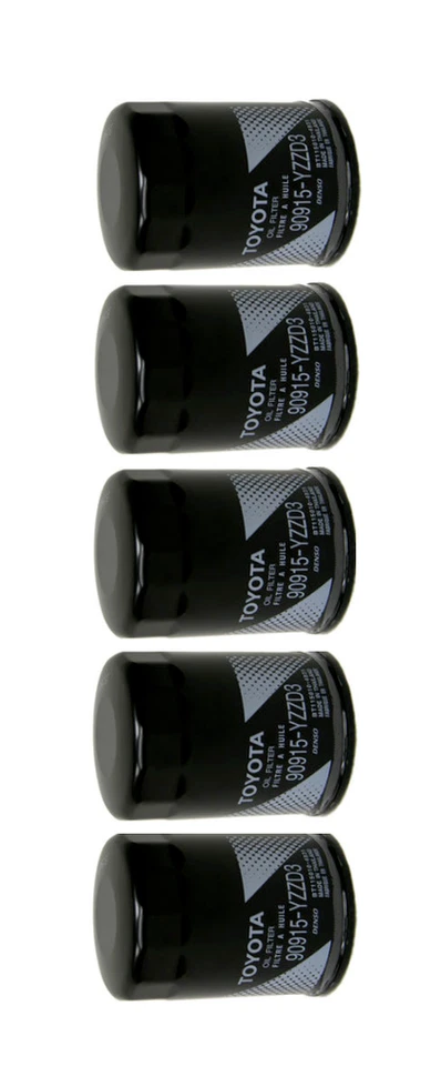 ПОДЛИННЫЙ TOYOTA LEXUS МАСЛЯНЫЙ ФИЛЬТР НАБОР (5) OEM замена для 90915-YZZD3 - Изображение 3 из 4