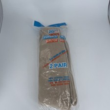 Vintage Woolworth Woolco Socks New Old Stock Men's Cushion Lined Stretch Tan