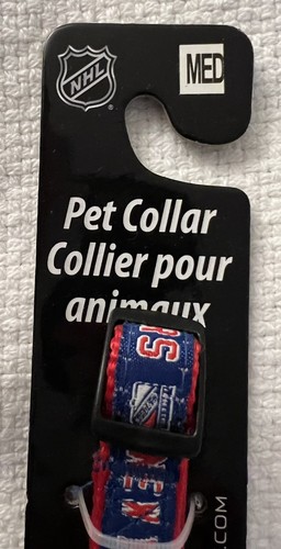 NY RANGERS DOG COLLAR SIZE MEDIUM NHL HOCKEY PETS FIRST NEW YORK - Imagen 4 de 5