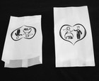 50 White Paper Cake Bag Wedding bride groom dancing waltz grease proof print