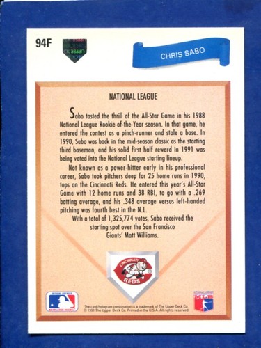 1991 UPPER DECK FINAL EDITION PICK YOUR CARD COMPLETE YOUR SET - Picture 185 of 197