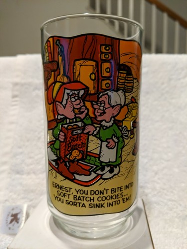 1984 Keebler Cookies Werbeglas #3 Soft & Chewy Vintage - Bild 1 von 5