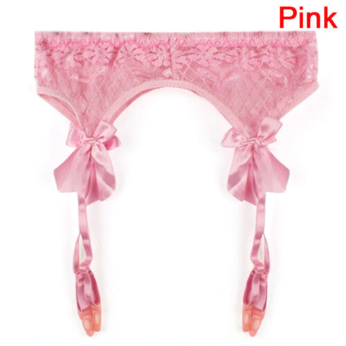 Damen Spitze Overknee Strümpfe Strapse Strumpfgürtel Straps Set Dessous - Bild 5 von 5