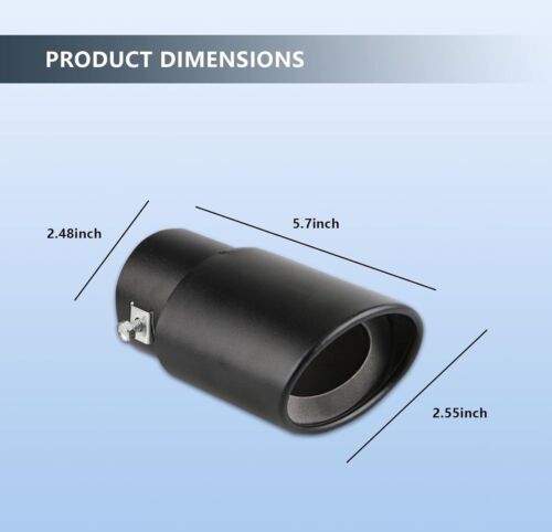 1PC Diesel Exhaust Tip 2.48” Inlet 3.26” Outlet 5.7” Long Company With Most Cars - Picture 2 of 6