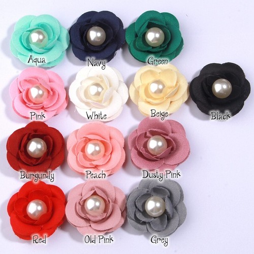 5cm Fabric Handmade Multilayer Small Flowers For HeadbandsShoes Hats Dress Decor - 第 2/16 張圖片