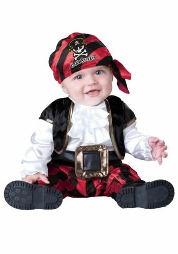Costume Carnevale Pirata Bambina 5-6 Anni Piratessa Buccaneer Girl con