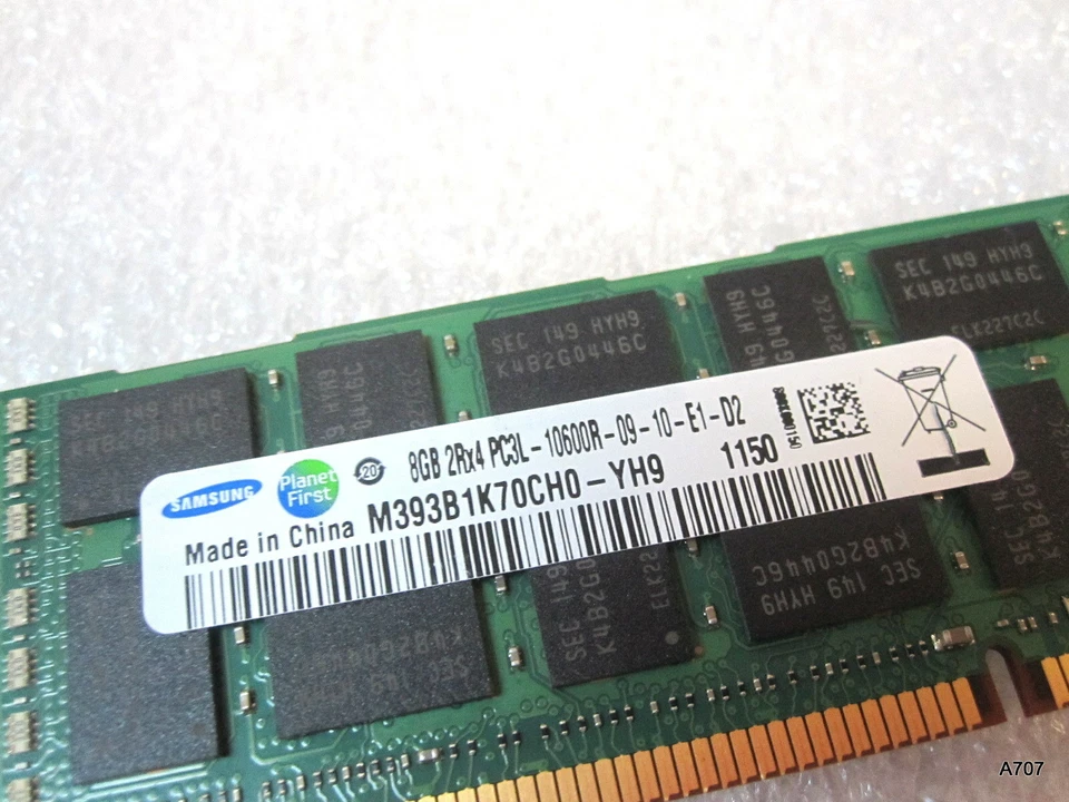 Cisco 15-12305-01 Samsung 8GB 2Rx4 PC3L-10600R-09-10-E1-D2 Ram - Image 3 of 4
