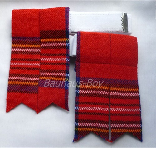 KILT FLASHES TARTAN ROYAL STEWART POINTED SOCK HOSE KILTWEAR NEW BUDGET RANGE - Picture 2 of 3