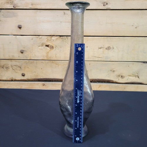 Genie Bottle Gray w Stopper Textured Glass 18.75 in. Swanky Barn - Picture 3 of 12