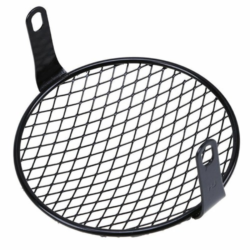 Malla protectora de malla de acero negra brillante de 5,75" 5-3/4" para faros de motocicleta - Imagen 4 de 10