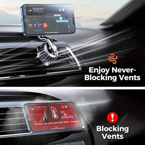 Supporto magnetico per telefono auto per telefoni universale supporto presa d'aria auto - Foto 16 di 26