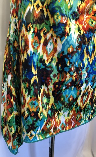 AMERICAN CITY WEAR SZ XL Multi Colored Sleeveless Scoop Neck Shark bite Hem Top - Picture 5 of 12
