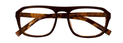 John Varvatos Mens Rectangle Smoke Tortoise Plastic Square Frame V362. 55mm - Bild 4 von 7