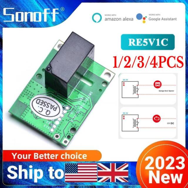 SONOFF RE5V1C Relay Module 5V WiFi Inching/Selflock DIY Smart Switch Dry Contac IR10649 SONOFF RE5V1C Relay Module 5V WiFi Inching/Selflock DIY Smart Switch Dry Contac IR10649