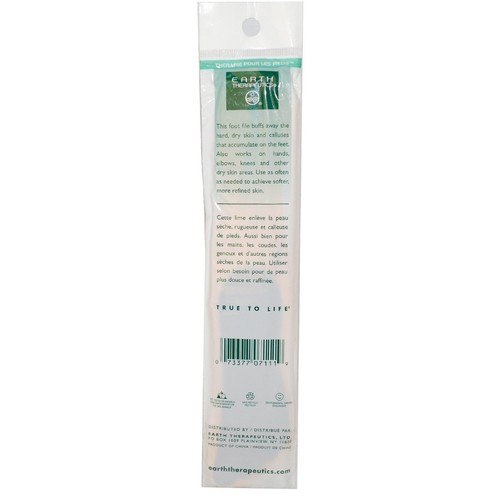 Earth Therapeutics Wooden Foot File Professional Foot Therapy 1 File Pack of 12 - 第 2/4 張圖片