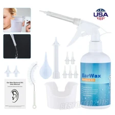 Ear Wax Cleaner Earwax Removal Kit Earwax Cleaning Tool+ Basin For Adult Kids US