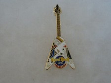 Hard Rock Cafe pin Las Vegas Hotel flying V Guitar with Ace and King