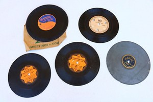 Lot-Home-Recorded-Records-very-Old-Antique-Vintage
