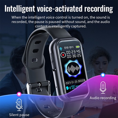 Voice Activated Digital Audio Voice Recorder Bracelet Wrist Watch MP3 Player 64G - Picture 9 of 26