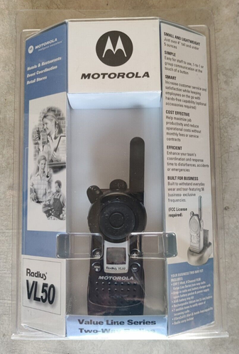 Motorola VL50 UHF Analog Two Way Radio Walkie Talkie Brand New - Zdjęcie 2 z 4