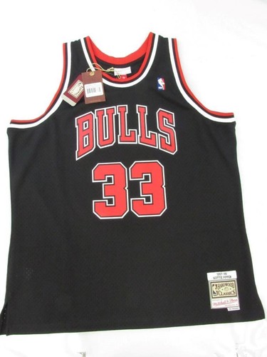 New 1997-98 Scottie Pippen #33 Bulls Mens Mitchell & Ness Swingman Jersey $130 - Picture 12 of 13