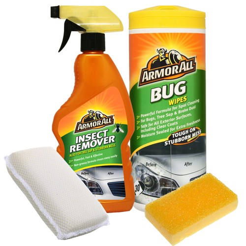 Armorall 4pc Insect Bug Tar Car Paintwork Stain Remover Cleaner Wipes