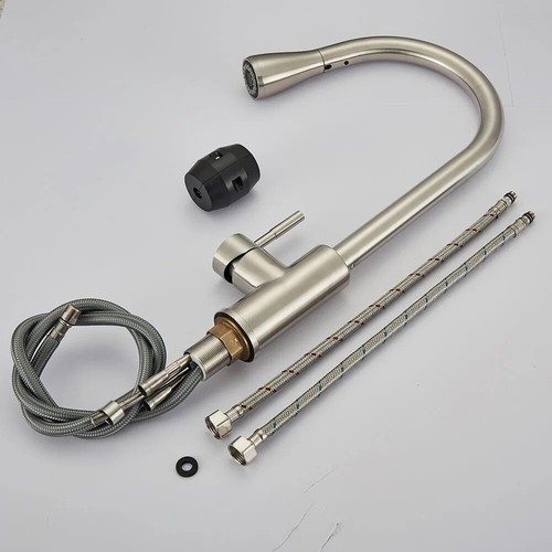 Modern Kitchen Mixer Taps Pull out Spray Head 360° Mono Single Lever Sink Faucet - Picture 7 of 42