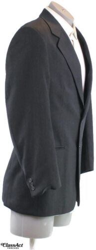 KEITH NEIL BRENDAN Mens Gray Striped 2 Btn Wool 40R Pleated Fronts 36" Waist - Picture 4 of 10