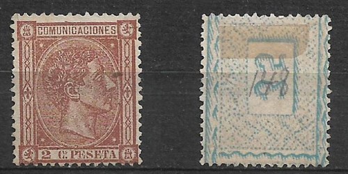 Spain 1875 edifil 162 (*) mng    - 18/6