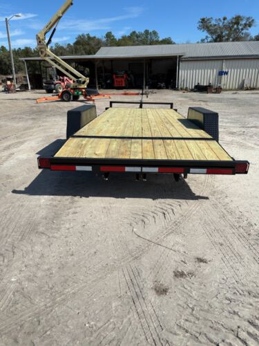 NEW 7X20 CAR HAULER EQUIPMENT TRAILER, 14K GVWR, TANDEM AXLE, RAMPS, BUMPER PULL - Picture 8 of 18