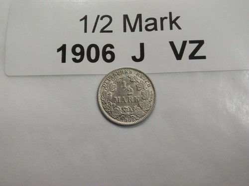 Kaiserreich 1/2 Mark 1905-1919, Jäger 16, 2,78g 900er Silber, AUSWAHL (S2-2 - Bild 44 von 257