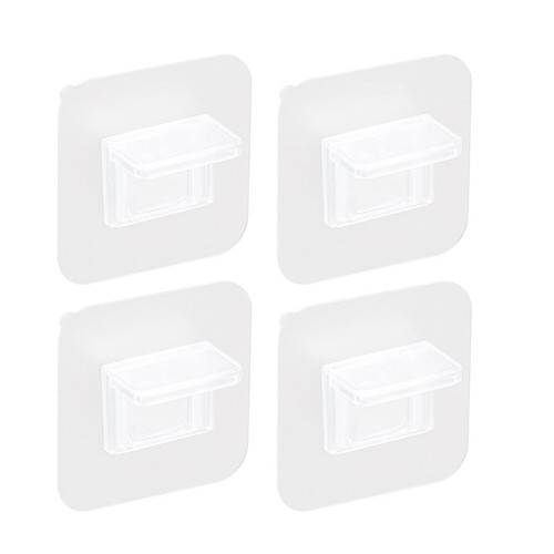 4pc Shelf Support Adhesive Pegs Closet Cabinet Wall Clip No Drill Hanger 60*60mm - Picture 4 of 16