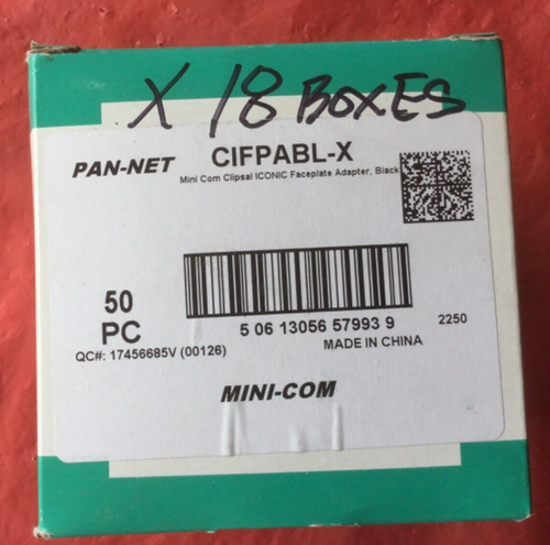 PANDUIT CIFPABL-X Mini-Com Clipsal ICONIC Faceplate Adapter Black (50 in box) - 第 3/3 張圖片