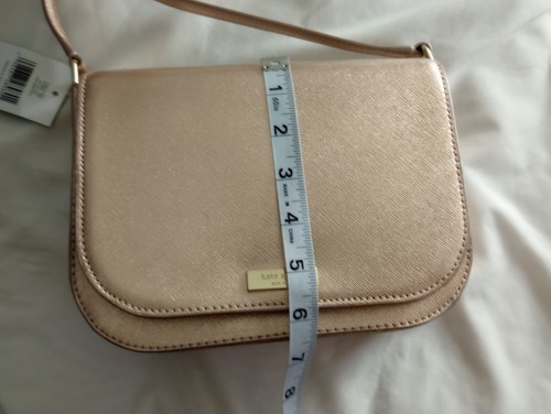 NWT Kate Spade Large Carsen Laurel Way Rose Gold Crossbody Adjustable Strap - Picture 4 of 12