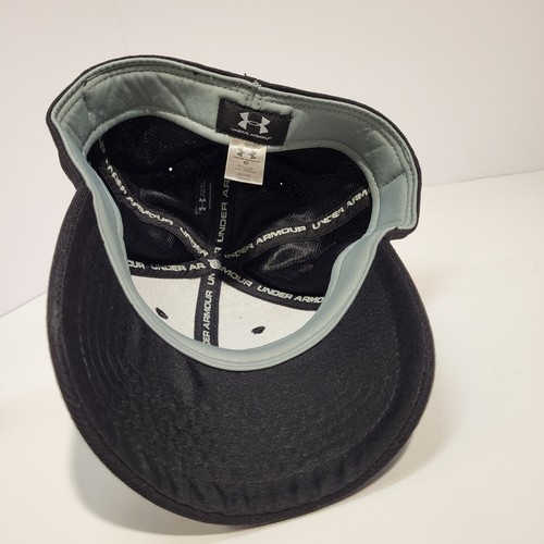 Cappello Uomo Under Armour Nero Logo 4 Vie Elasticizzato Medio Atletico Baseball Berretto - Foto 8 di 9