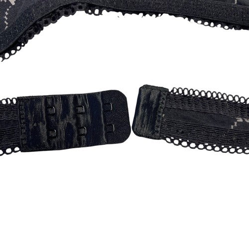 Reggiseno Savage X Fenty taglia small nero misto cotone bralette stampa logo senza fili - Foto 12 di 13