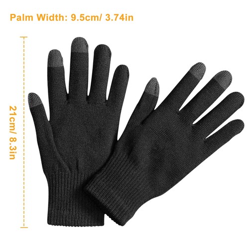 Men Women Touch Screen Gloves Smartphone Texting Winter Thermal Soft Gloves - Picture 5 of 28