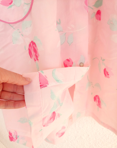Vintage Pink Floral House Dress Size 2X Nightgown Breakfast Club Granny Cottage - Picture 5 of 8