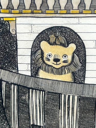 Christine Chagnoux Signed Artist's Proof Noah's Ark Animals Hand Colored Etching - Picture 12 of 24