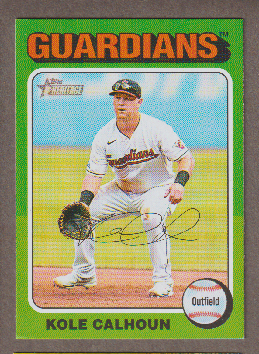 2024 Topps Heritage Short Print Kole Calhoun SP 62 eBay