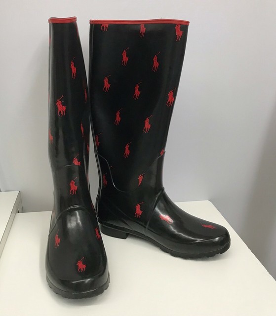 red ralph lauren rain boots